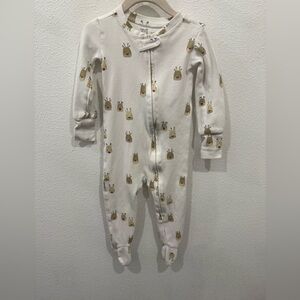 Deux par Deux White One Piece with Animal Print